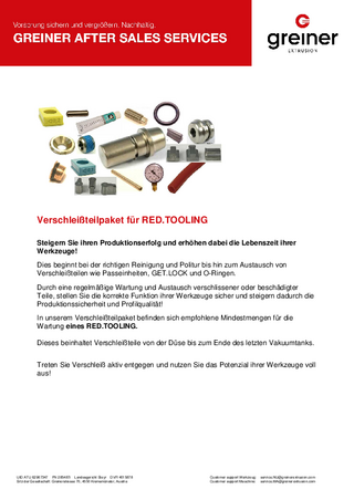 Verschleißteilpaket RED.TOOLING